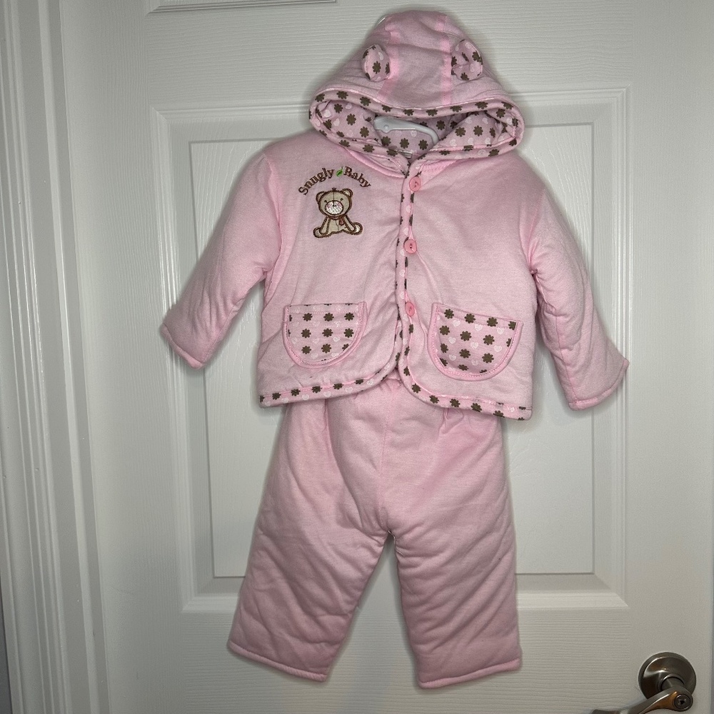 Snugly baby Toddler sweater and pants for winter . Puffy. 18months.